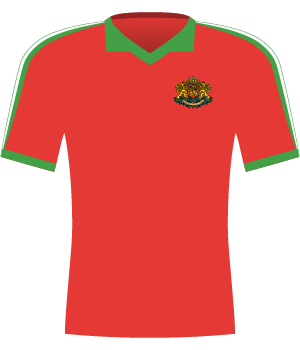 Koszulka Bułgarii w meczu z Polską u siebie (el. Euro 2000)