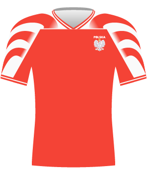 Czerwona koszulka Polski