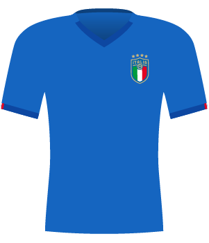 Niebieska koszulka reprezentacji Włoch.
