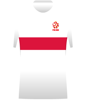 Koszulka reprezentacji Polski bez orzełka z 2011 roku.