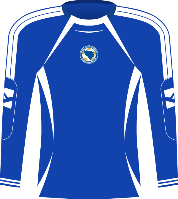 Niebieska koszulka Bośni i Hercegowiny z 2010 roku.