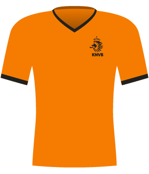 Pomarańczowa koszulka Holandii z 2000 roku.