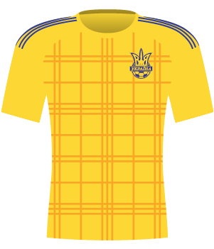 Koszulka Ukrainy z 2016 roku.