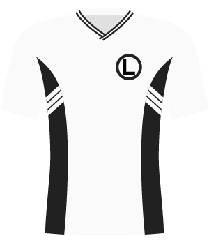 Koszulka Legii z 1995 roku (mecz z Panathinaikosem u siebie)