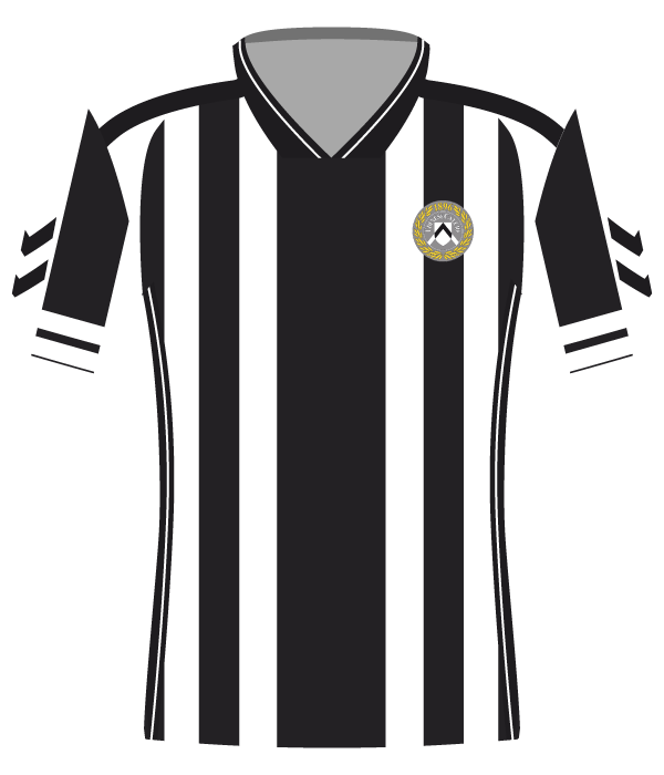 Koszulka Udinese 1997 (mecze z Widzewem w Pucharze UEFA).
