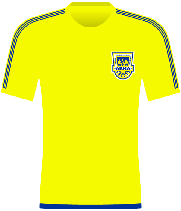 Koszulka Arki Gdynia (2018/19).