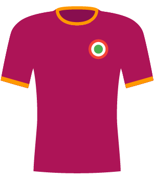 Koszulka AS Roma z 1970 roku.