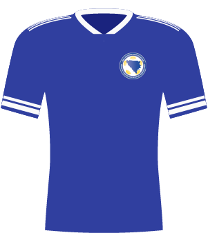 Koszulka Bośni i Hercegowiny z 2020 roku.
