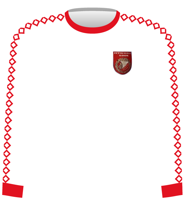 Koszulka Widzewa Łódź z 1983 roku.