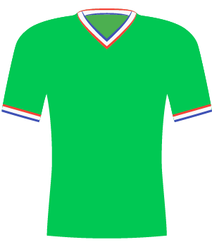 Koszulka AS Saint-Étienne z 1969 roku.