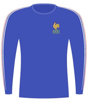 Koszulka Francji z 1976 roku.