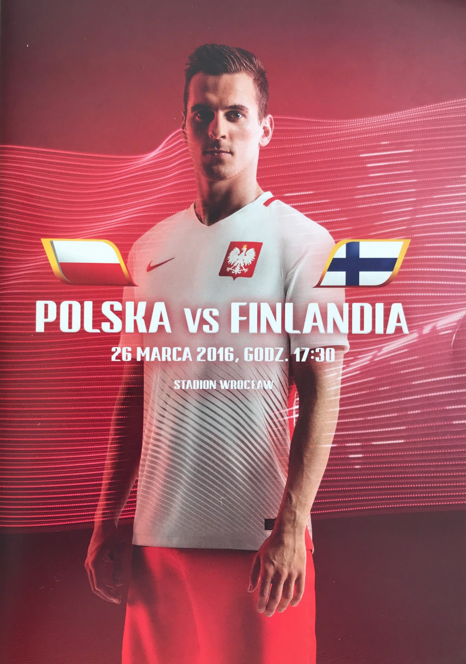Program meczowy Polska - Finlandia 5:0 (26.03.2016).