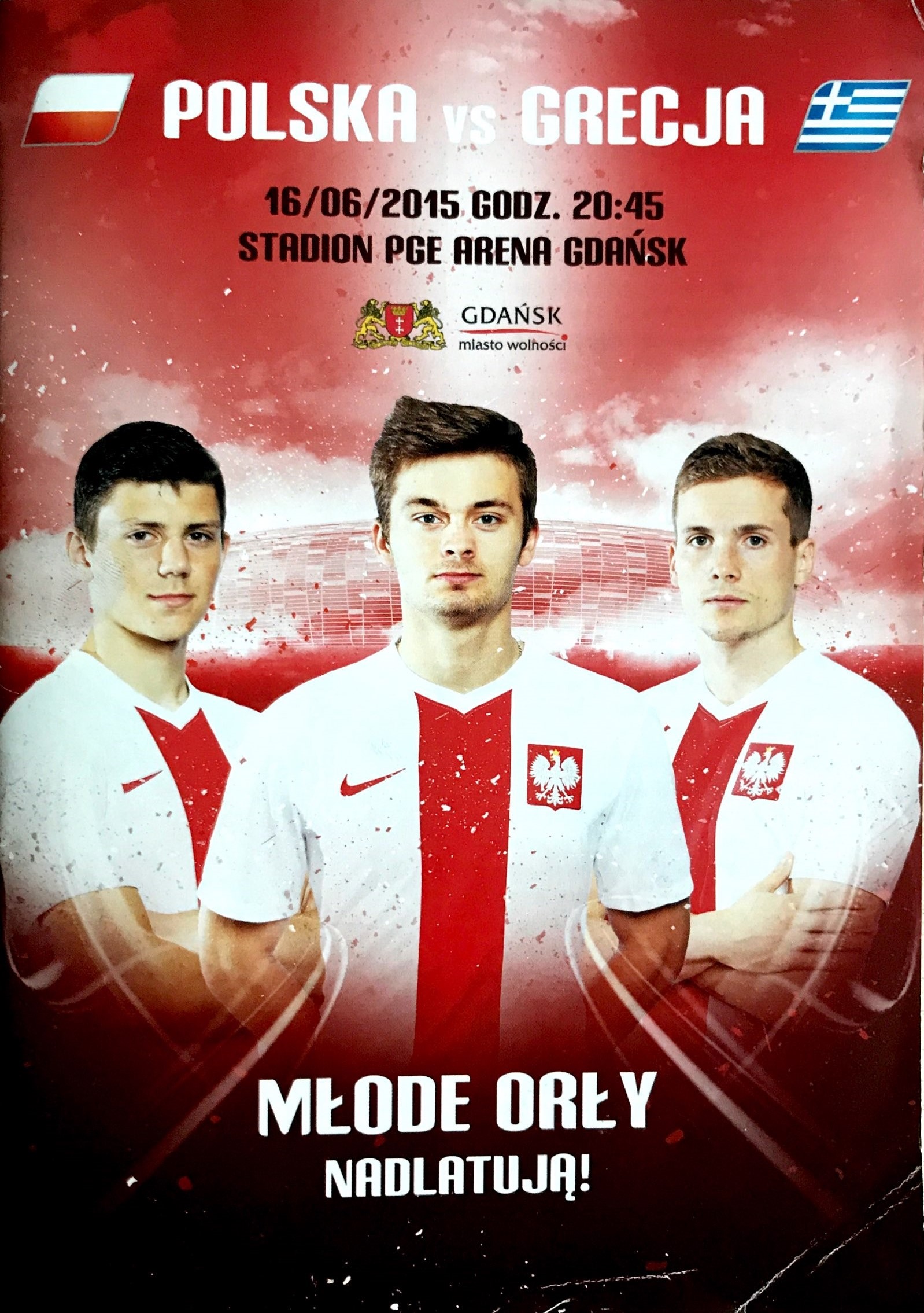 Program meczowy Polska - Grecja 0:0 (16.06.2015).
