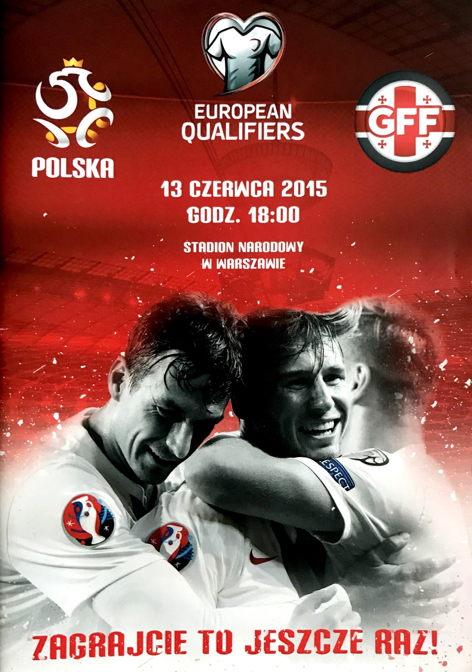 Program meczowy Polska - Gruzja 4:0 (13.06.2015).