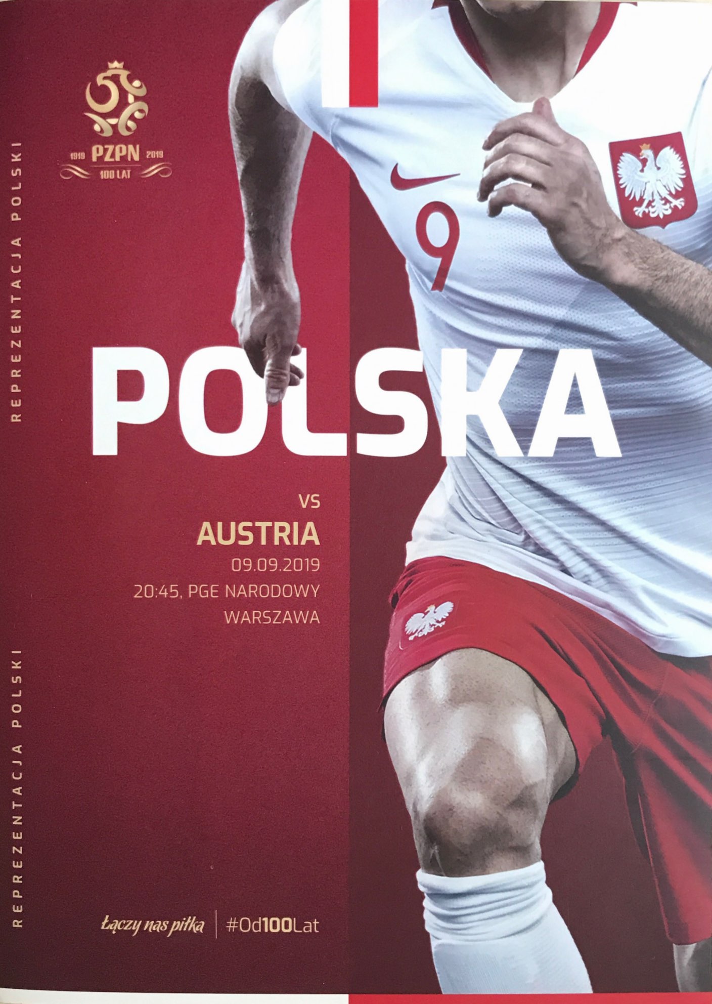 Program meczowy Polska - Austria 0:0 (09.09.2019).