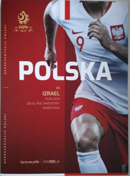 Program meczowy Polska - Izrael (10.06.2019)