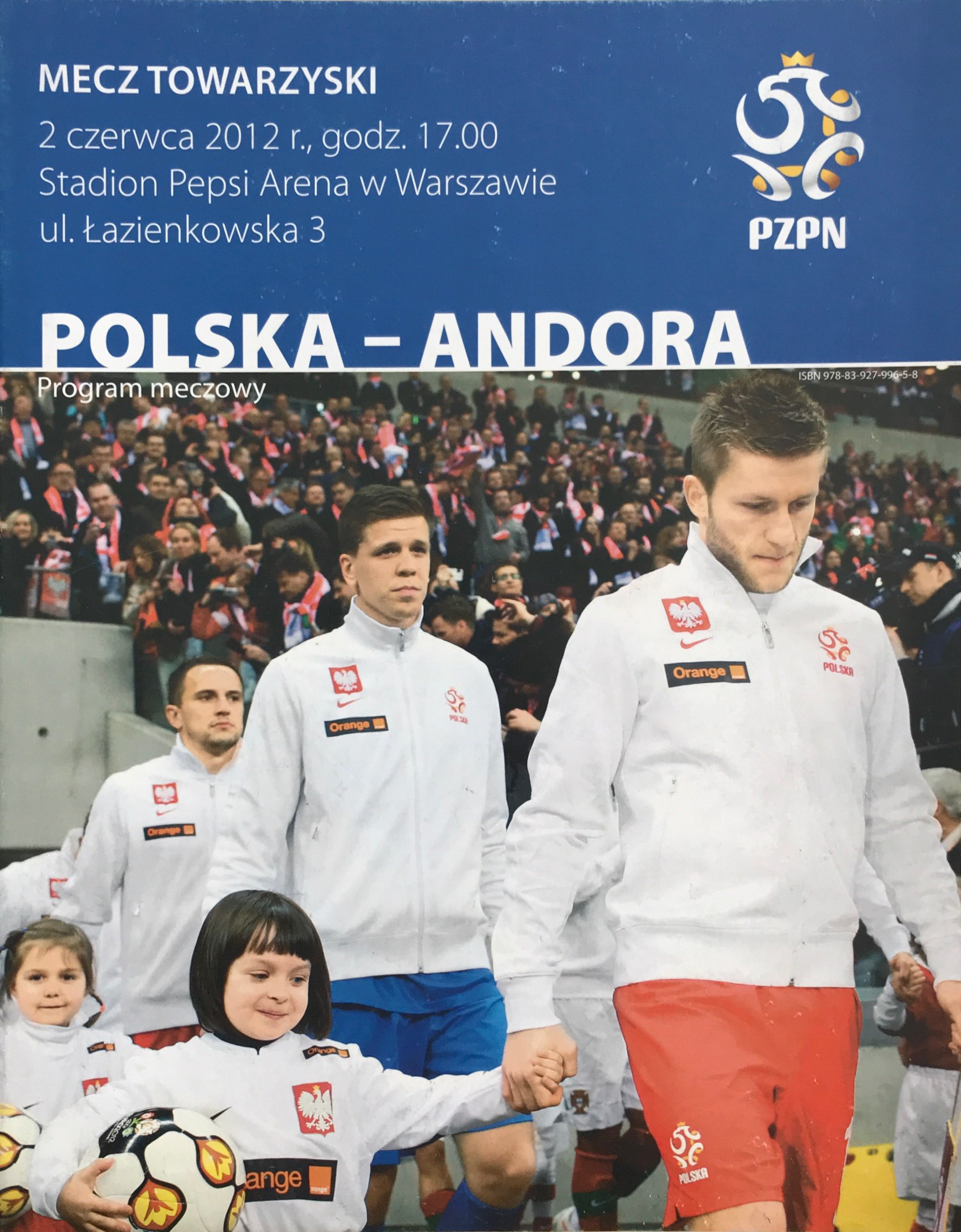 Program meczowy Polska - Andora 4:0 (02.06.2012).