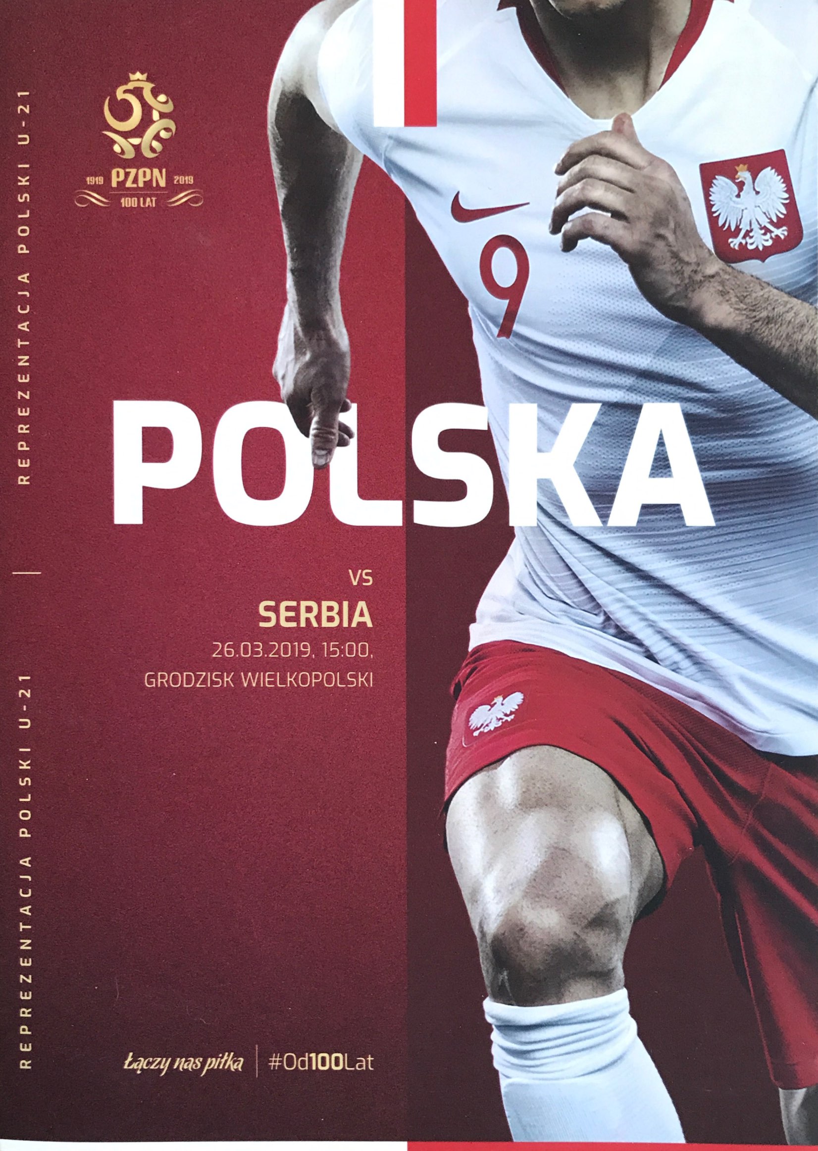 Program meczowy Polska - Serbia 0:2 U21 (26.03.2019)