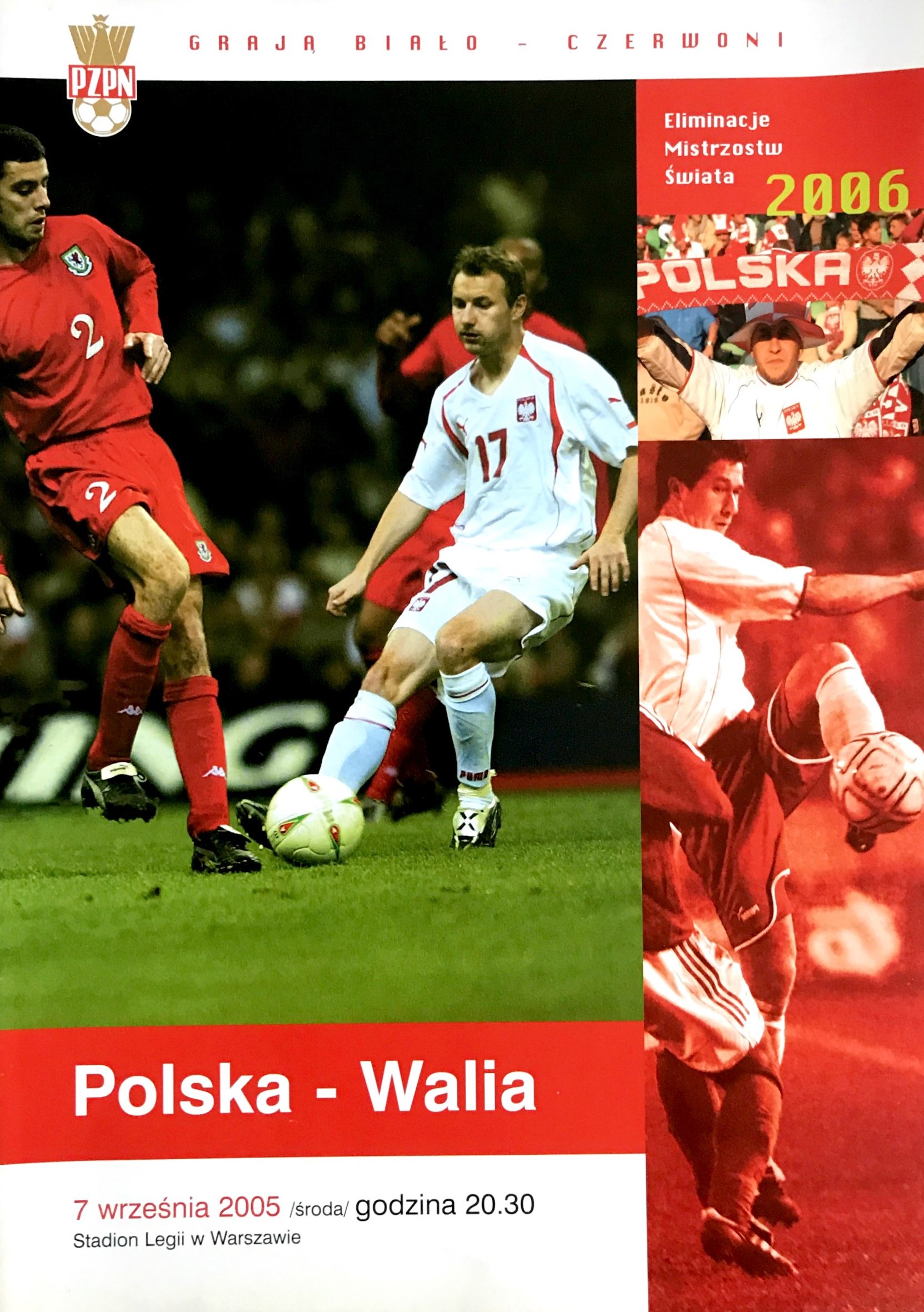 Program meczowy Polska - Walia 1:0 (07.09.2005)