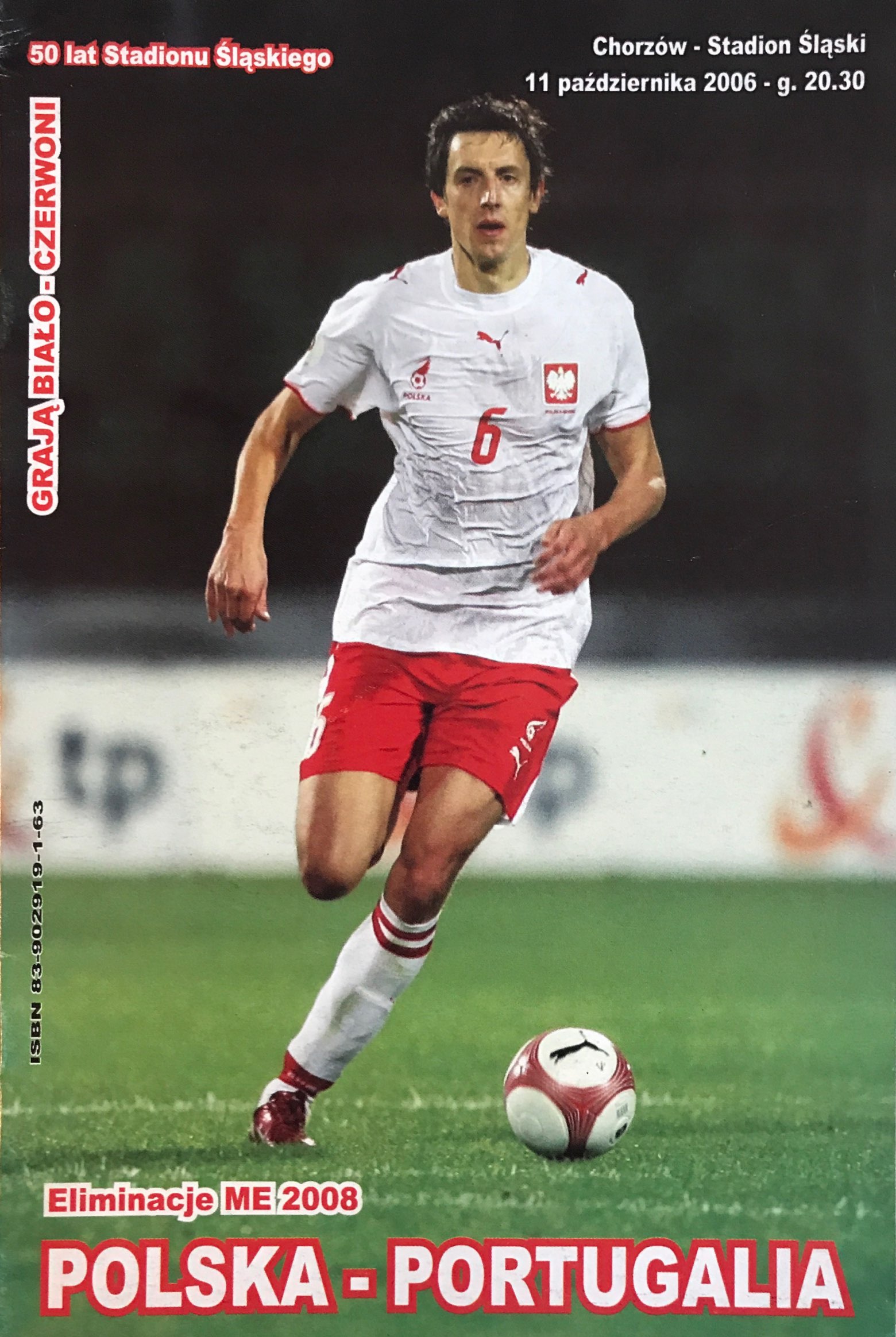 Program meczowy Polska - Portugalia 2:1 (11.10.2006).