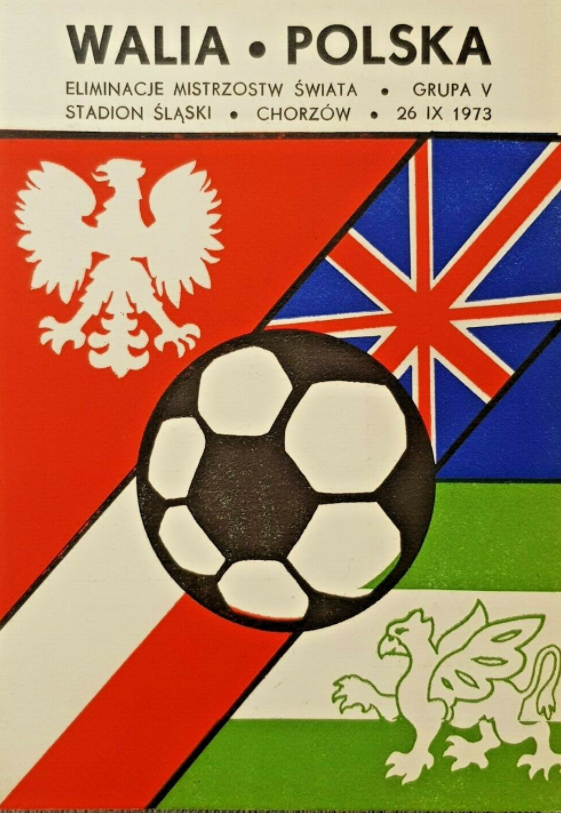 Program meczowy Polska - Walia 3:0 (26.09.1973)