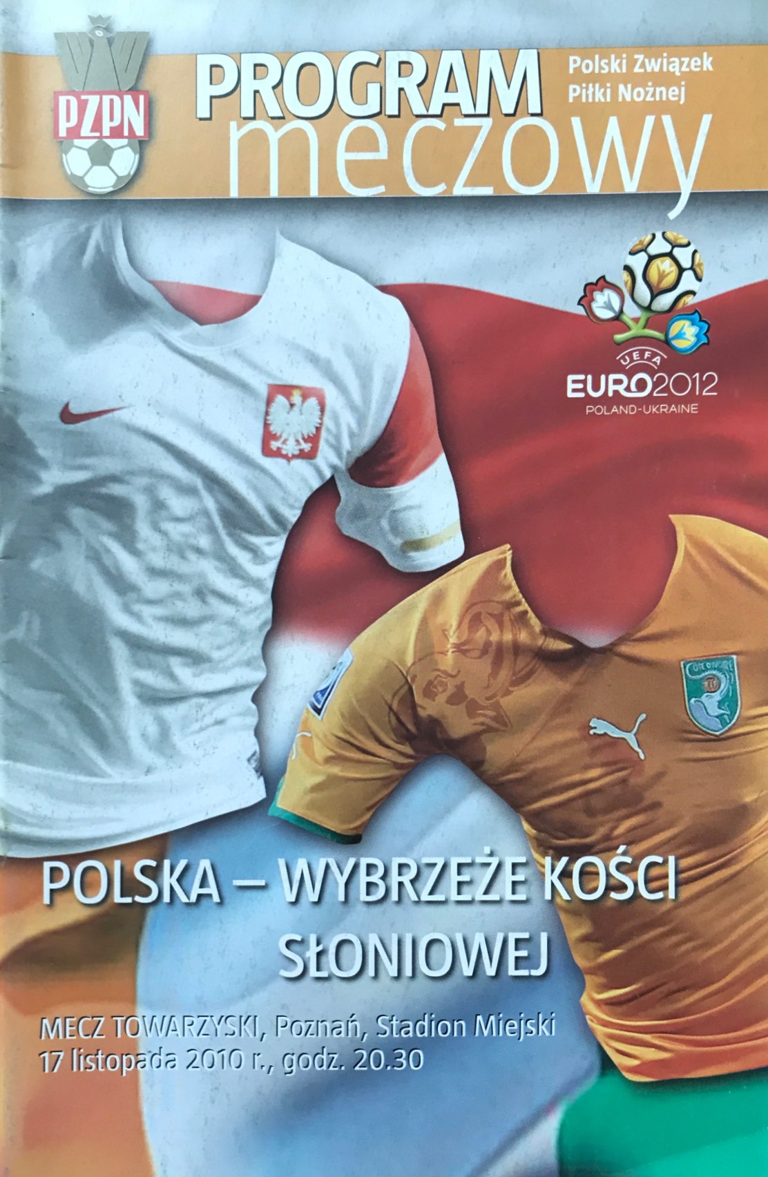 Program meczowy Polska - WKS 3:1 (17.11.2010).