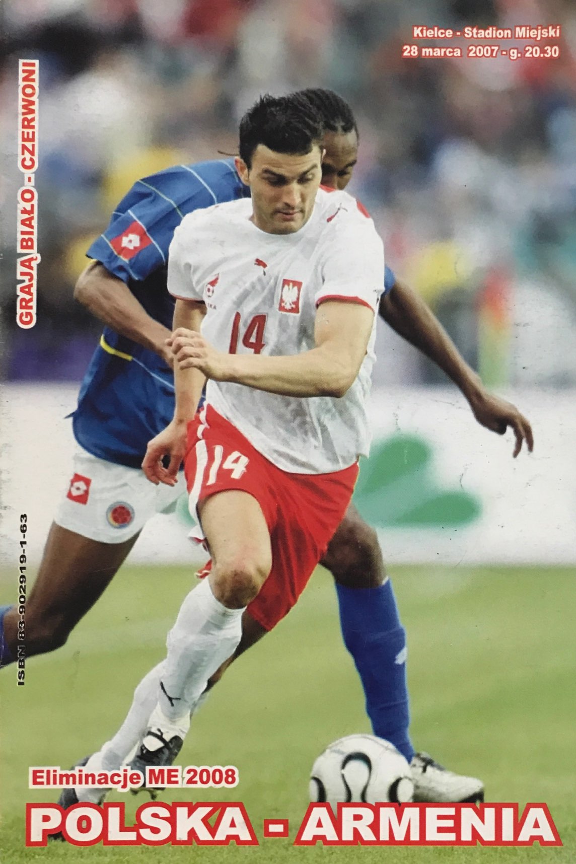Program meczowy Polska - Armenia 1:0 (28.03.2007)