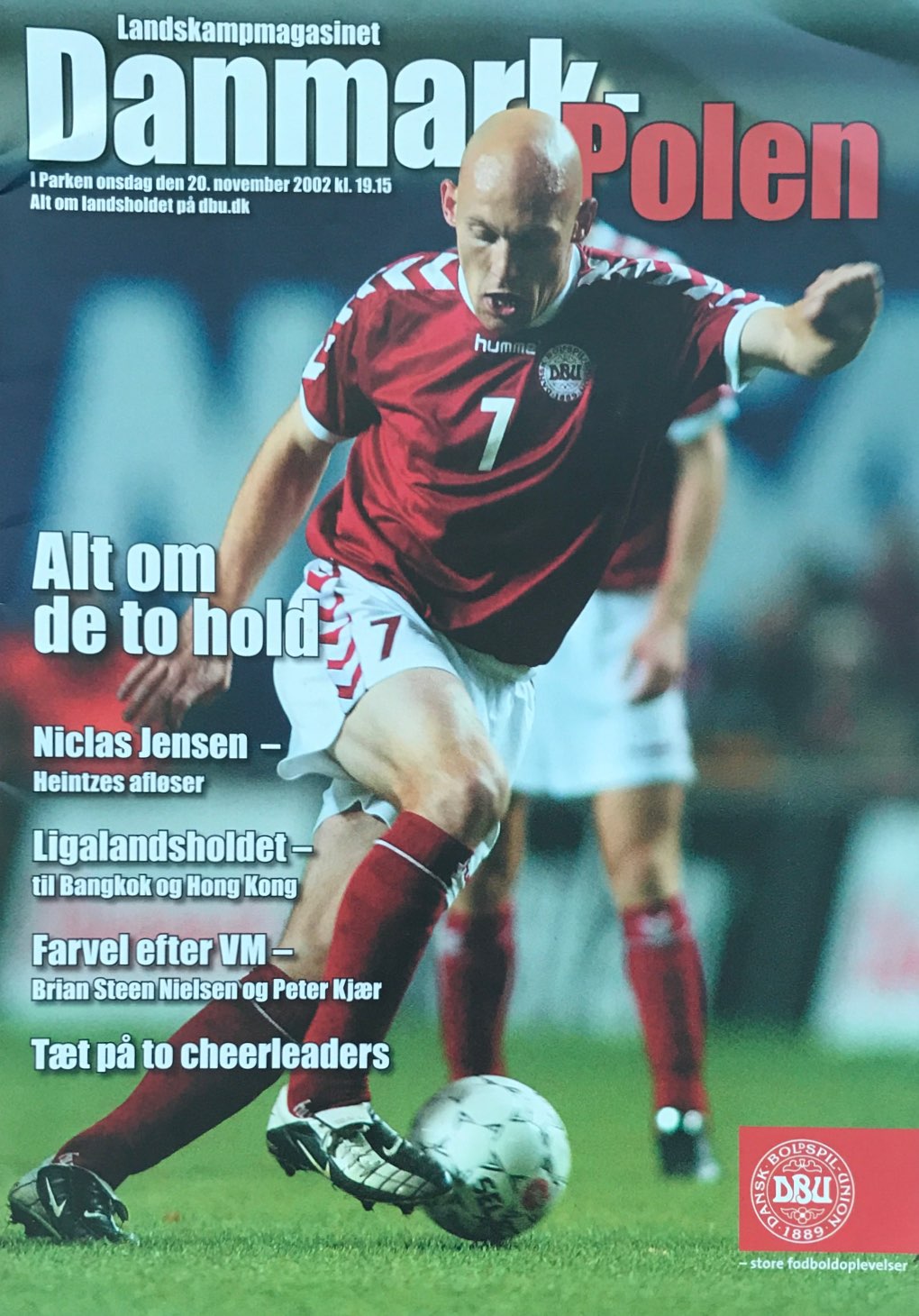 Program meczowy Dania - Polska 2:0 (20.11.2002).