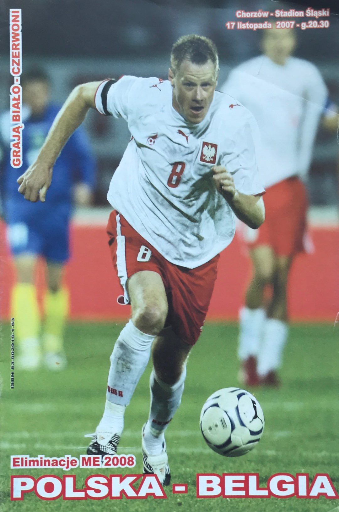 Program meczowy Polska - Belgia 2:0 (17.11.2007).