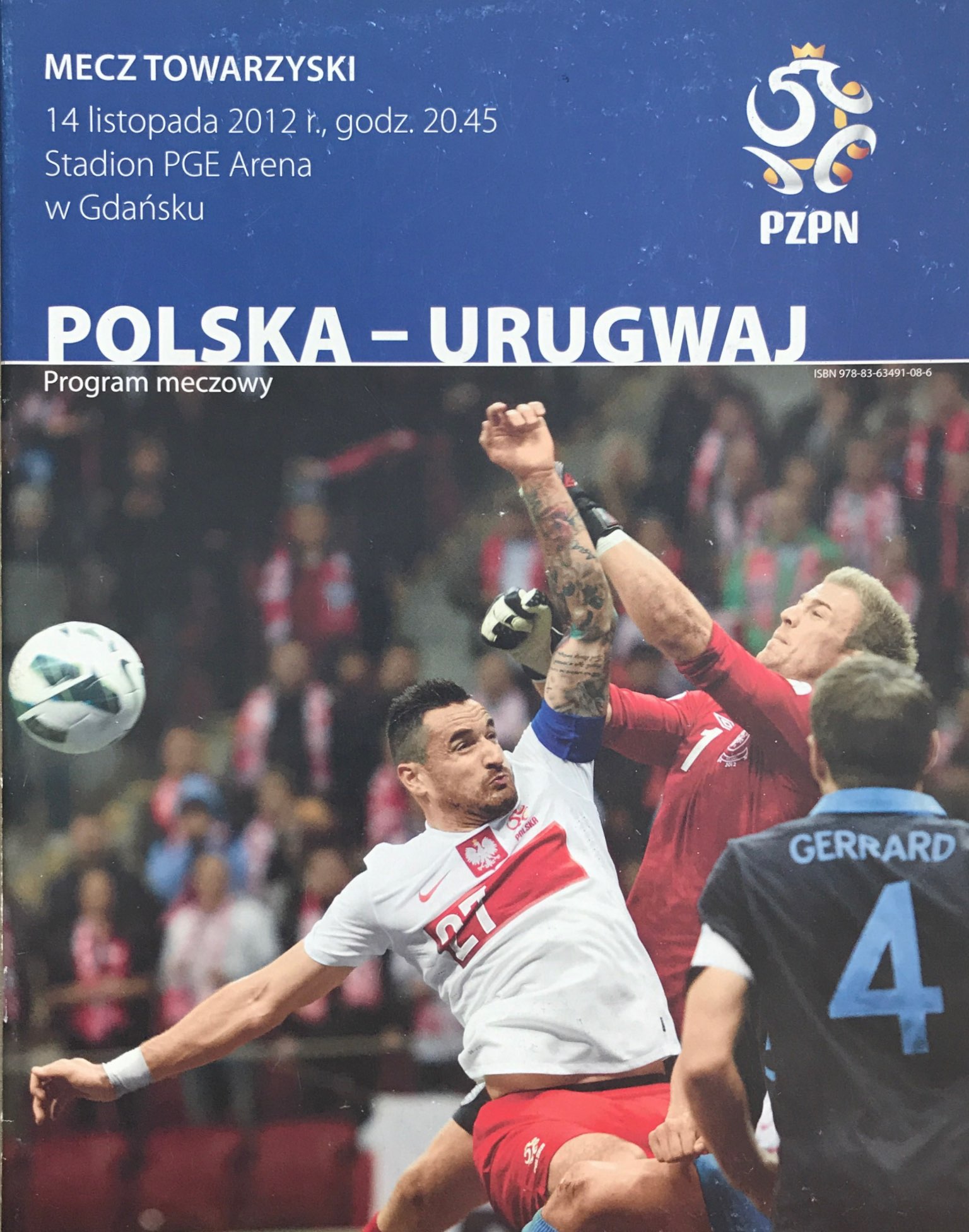 Program meczowy Polska - Urugwaj 1:3 (14.11.2012).