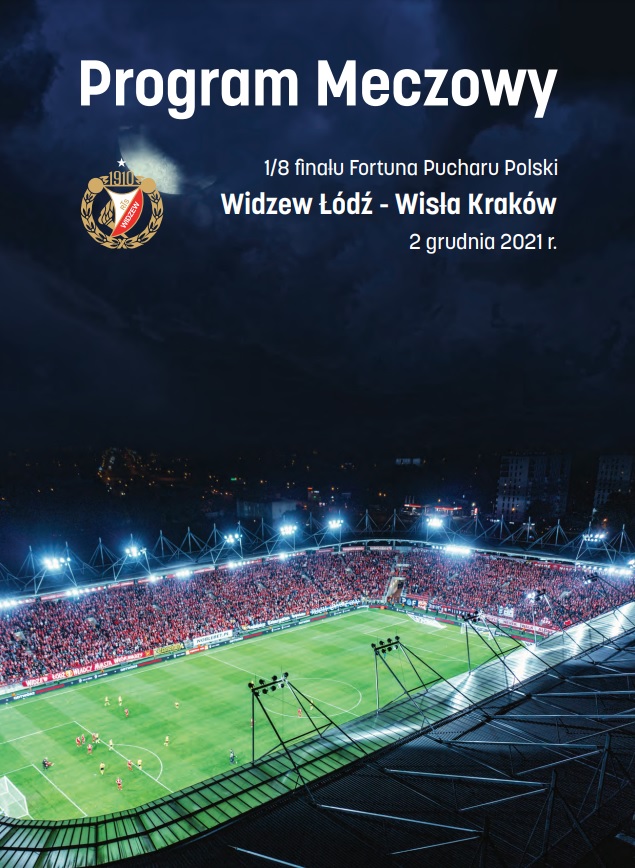 Widzew Łódź - Wisła Kraków 1:3 (02.12.2021) Program meczowy