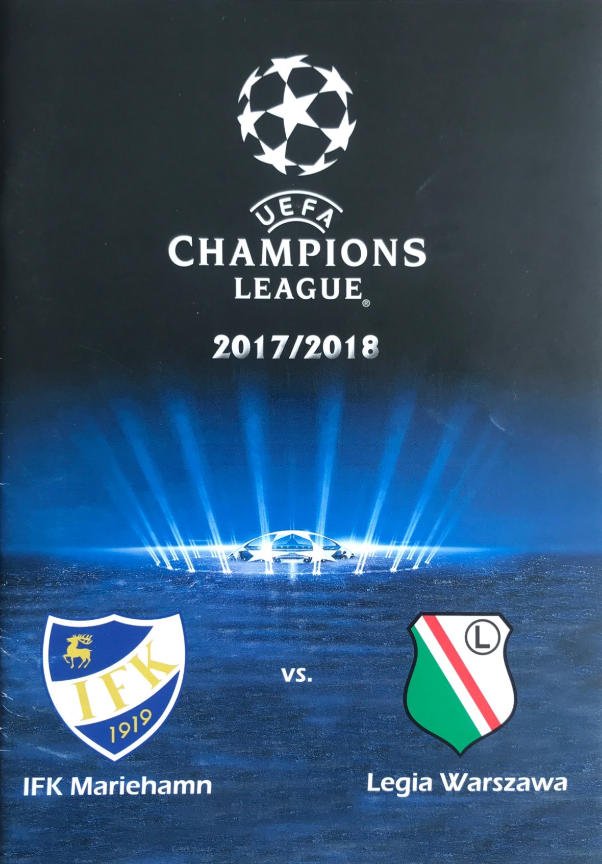 Program meczowy IFK Mariehamn - Legia Warszawa 0:3 (12.07.2018)
