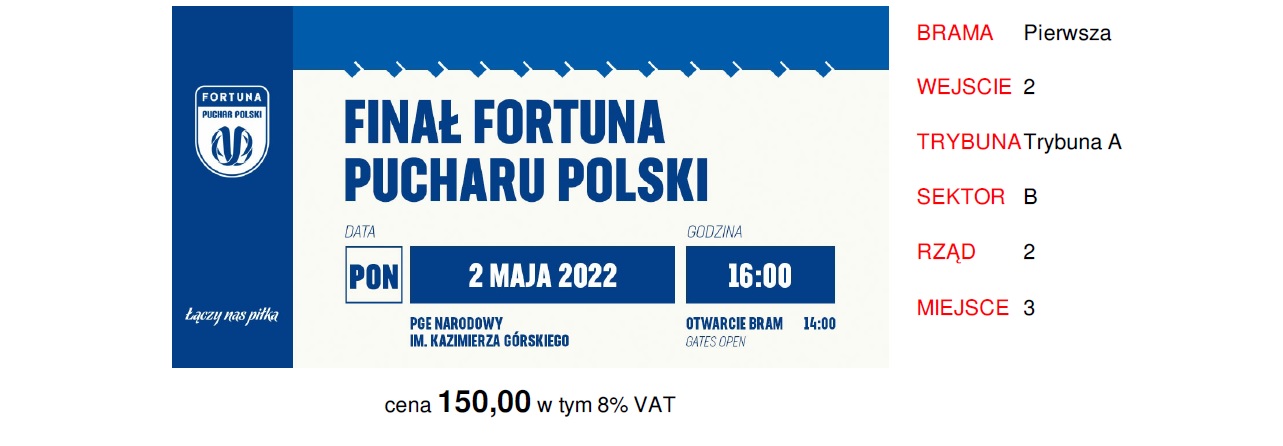Lech Poznań - Raków Częstochowa 1:3 (02.05.2022) bilet online