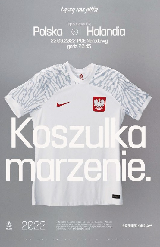 Program meczowy Polska - Holandia 0:2 (22.09.2022).