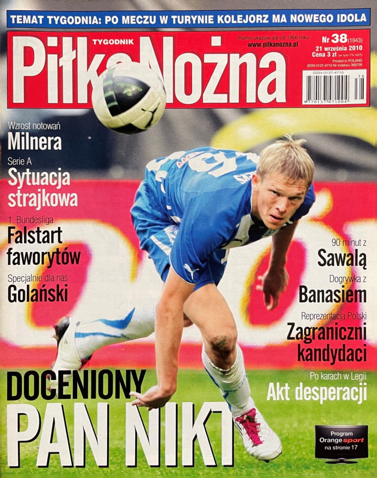 Piłka Nożna po meczu Juventus Turyn - Lech Poznań 3:3 (16.09.2010)