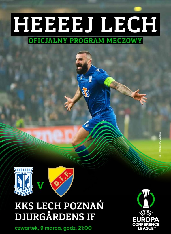 Lech Poznań - Djurgardens Sztokholm 2:0 (09.03.2023) Program meczowy