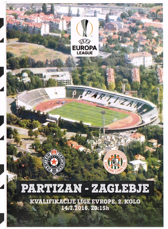 Program meczowy Partizan Belgrad - Zagłębie Lubin 0:0 (14.07.2016)