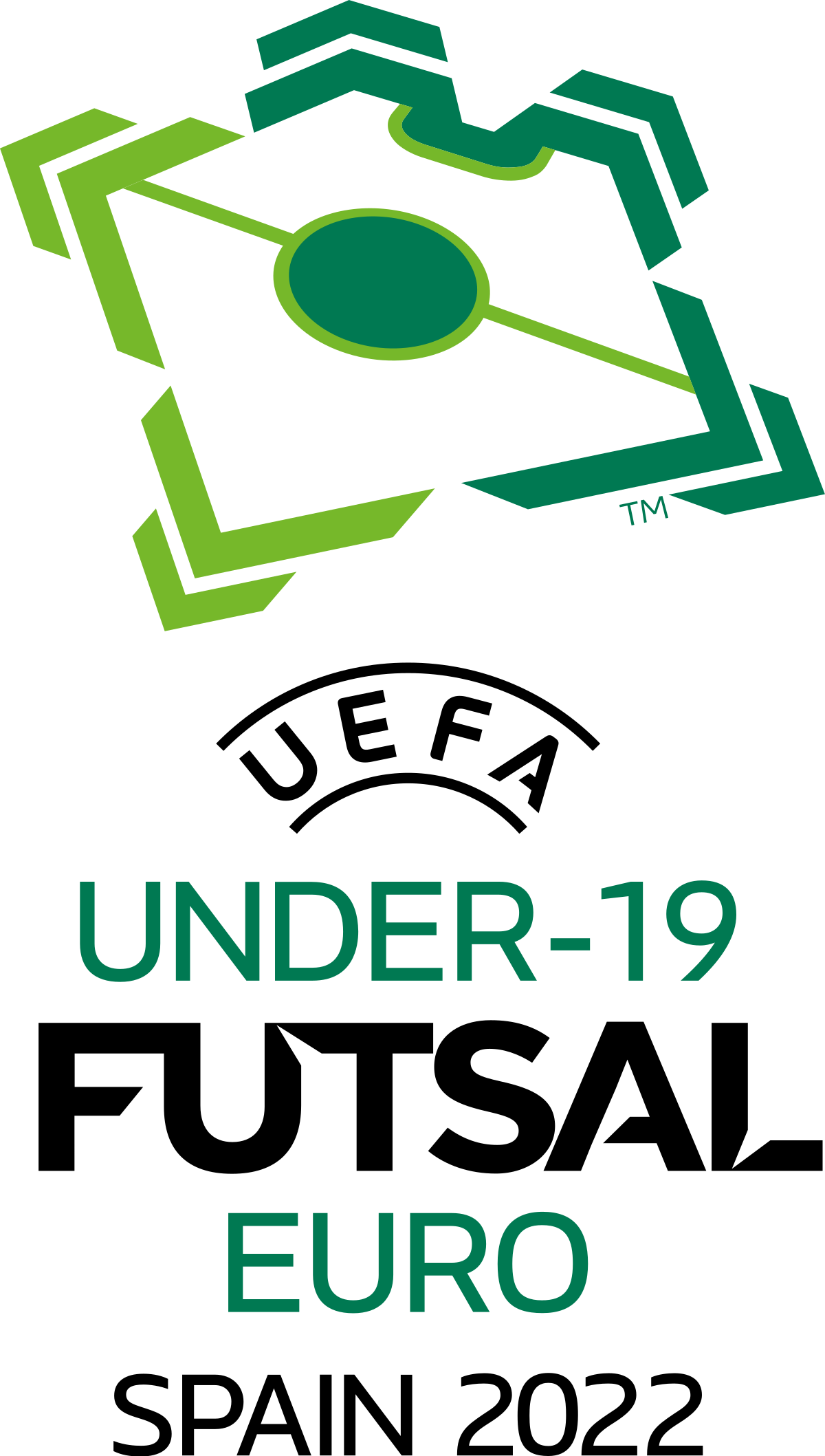 Logo mistrzostwa Europy do lat 19 w futsalu 2022
