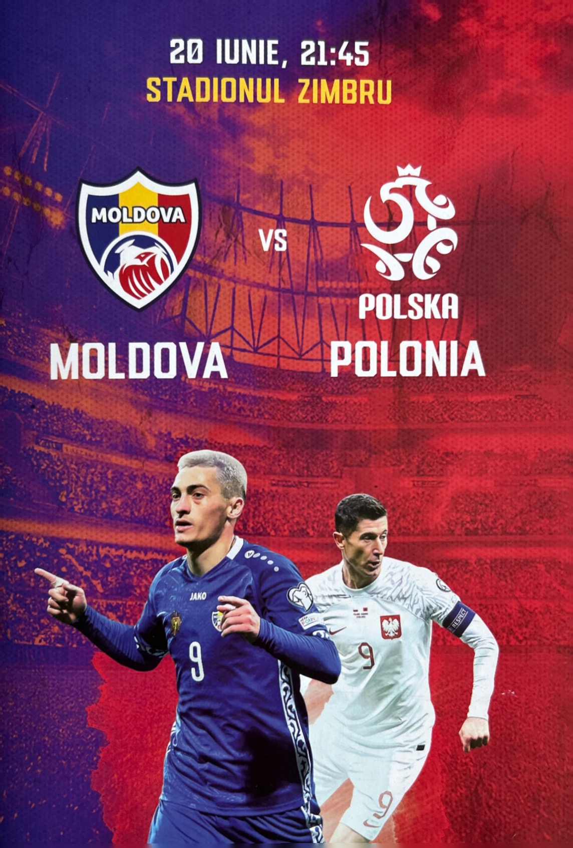 Program meczowy Mołdawia - Polska 3:2 (20.06.2023)