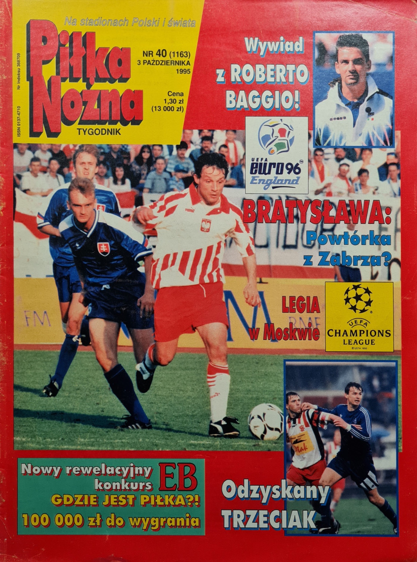 Piłka Nożna po meczu Spartak Moskwa - Legia Warszawa 2:1 (27.09.1995)