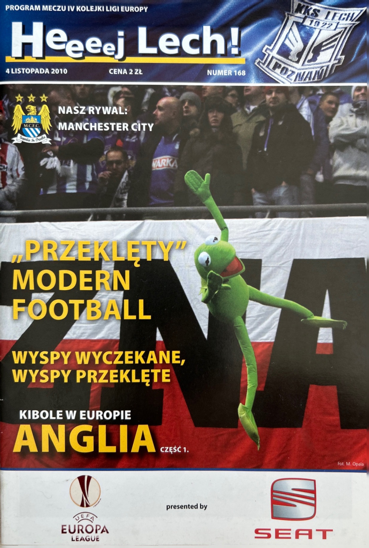 Program meczowy Lech Poznań - Manchester City 3:1 (04.11.2010)