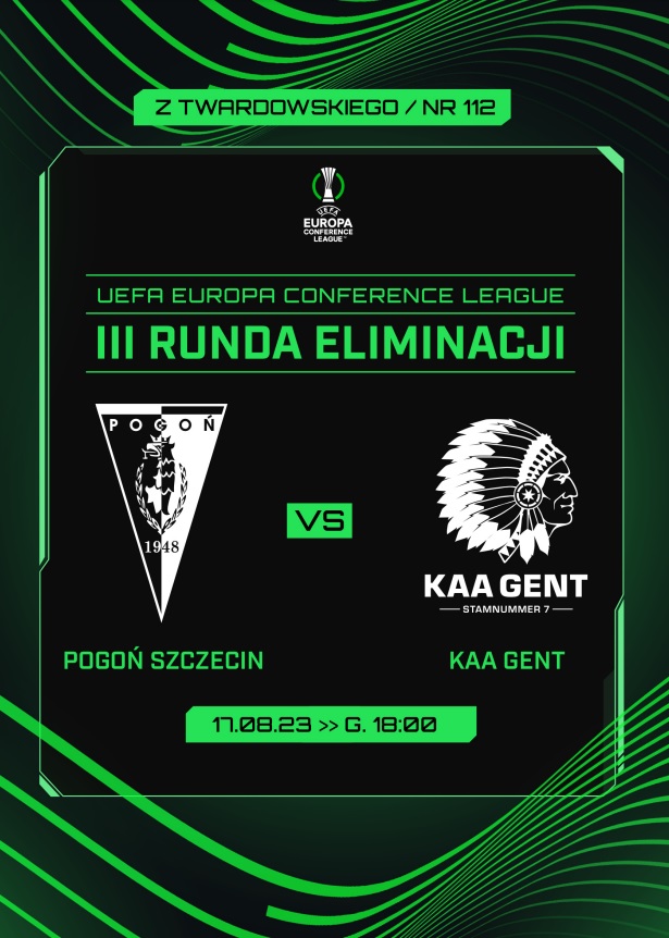 Pogoń Szczecin - KAA Gent 2:1 (17.08.2023) Program meczowy