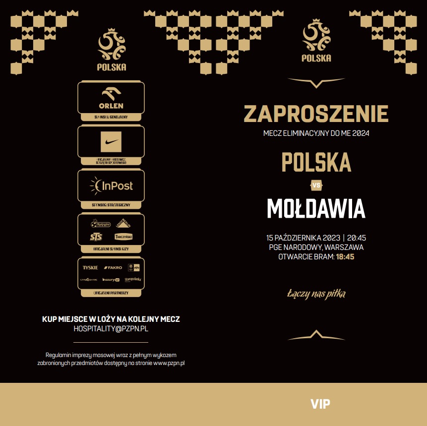 Polska - Mołdawia 1:1 (15.10.2023) Zaproszenie