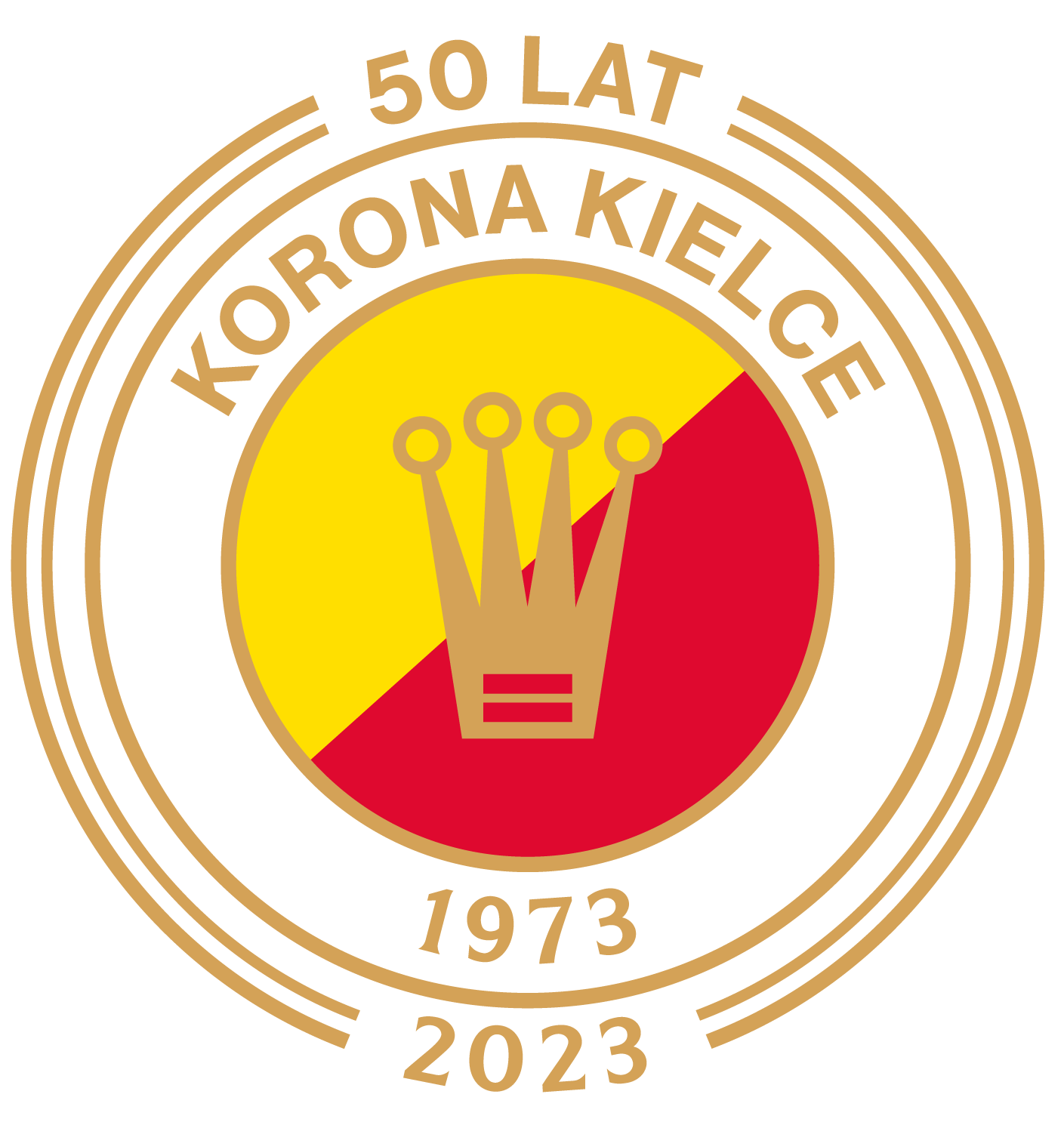 Korona Kielce - herb jubileusz 50 lat (2023)