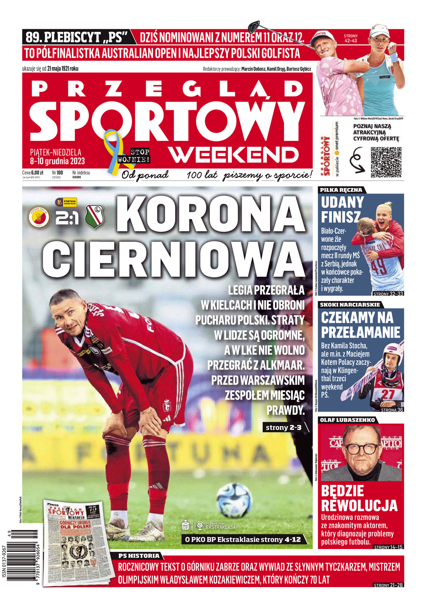 Przegląd Sportowy po meczach 1/8 finału Fortuna Pucharu Polski (08.12.2023)