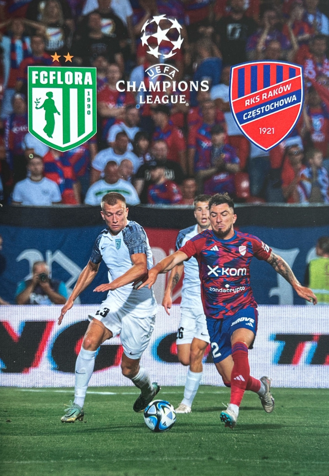 Program meczowy Flora Tallin - Raków Częstochowa 0:3 (18.07.2023)