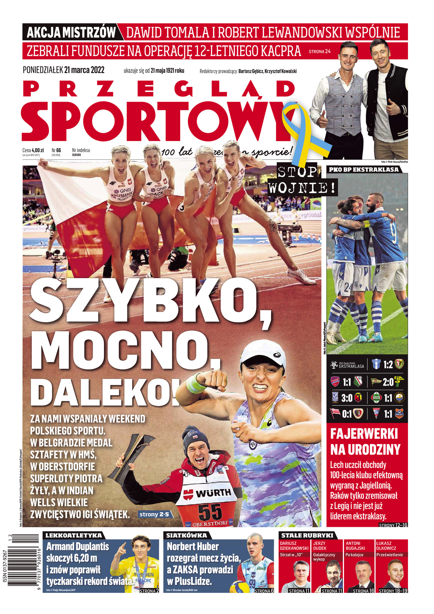 Raków Częstochowa - Legia Warszawa 1:1, 19.03.2022 Przegląd Sportowy