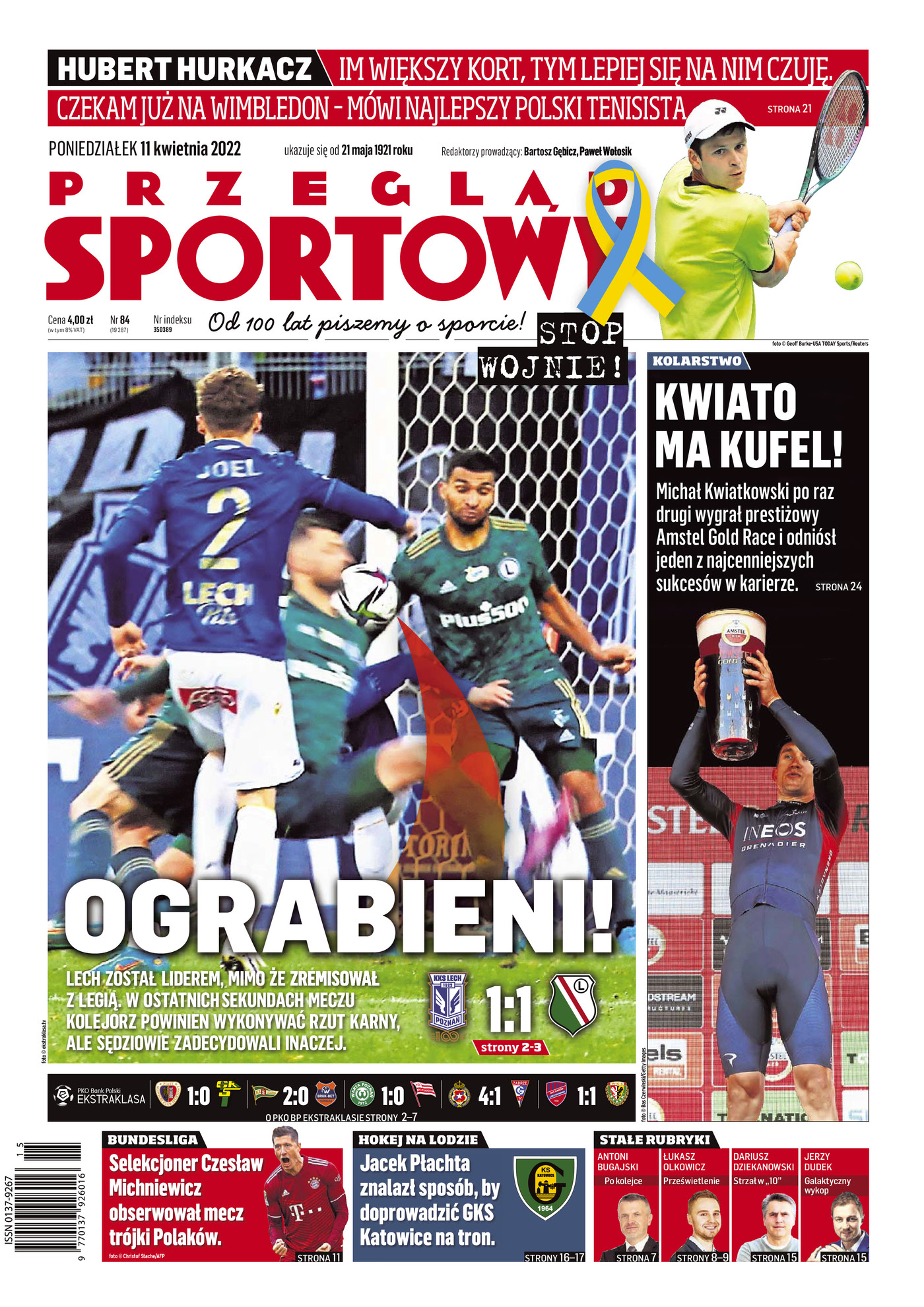 Lech Poznań - Legia Warszawa 1:1 (09.04.2022) Przegląd Sportowy