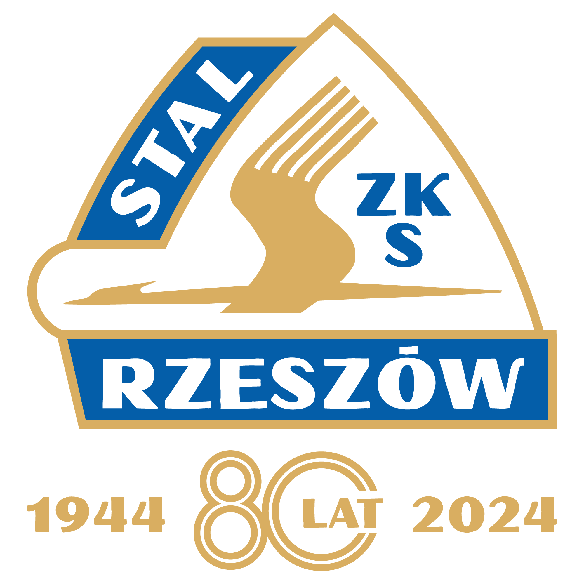 Stal Rzeszów herb (jubileusz 80 lat)