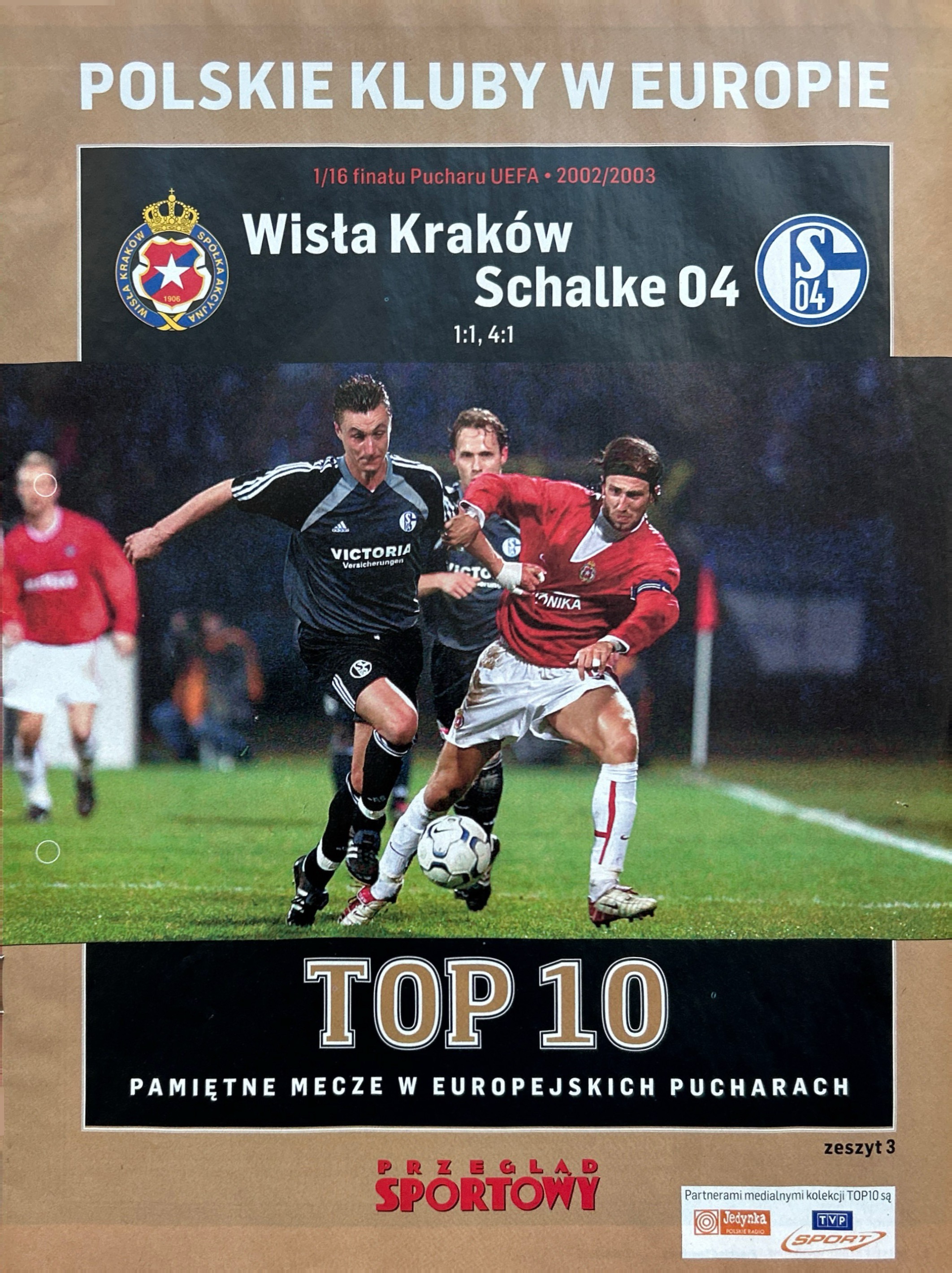 Przegląd Sportowy Top 10 o meczach Wisła Kraków - Schalke 04 Gelsenkirchen 1:1 i 4:1 (28.11.2002 i 10.12.2002)